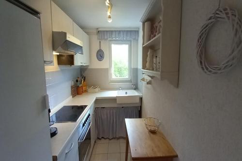 Dapur atau dapur kecil di Forsthauswohnung im Schwarzwald