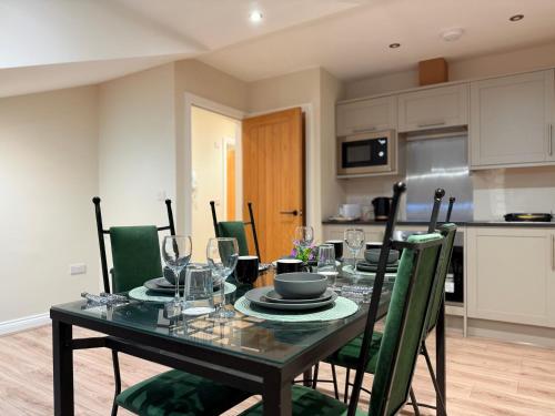 Kuchyň nebo kuchyňský kout v ubytování Flat 3 Garth House York