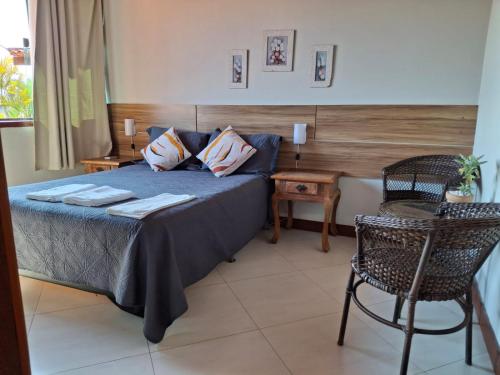 Katil atau katil-katil dalam bilik di Guest House Orquídea