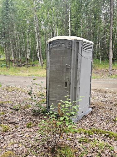 a small appliance sitting on the side of a road at Cabin Number 1 in Houston