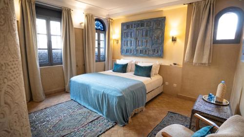 Cama o camas de una habitación en Riad Anata