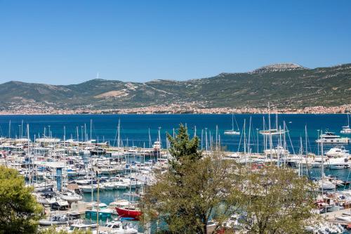 a bunch of boats docked in a harbor at Akademis - Fit Split in Split