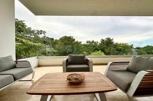 Ein Sitzbereich in der Unterkunft Casa Las Ballenas - 3 bedroom Las Terrenas