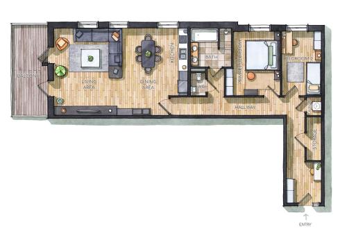 Κάτοψη του 12, Apartments, 4-6 Pers, Central, Stunning View, Near Supermarket & Public Transport
