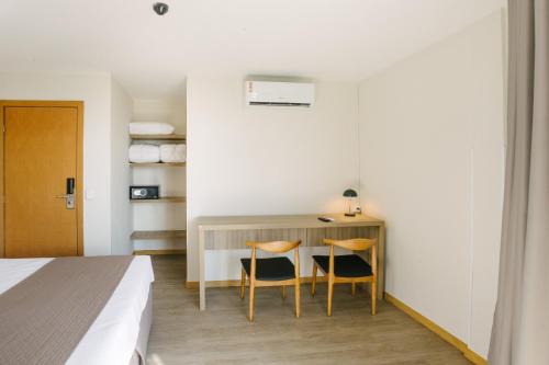 Hotel VARSÓVIA EXPRESSにあるベッド