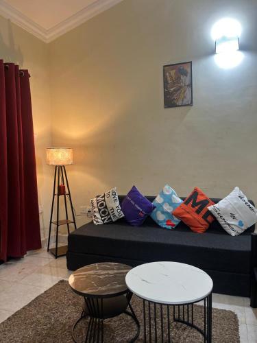 Posezení v ubytování Harmony Retreat homestay