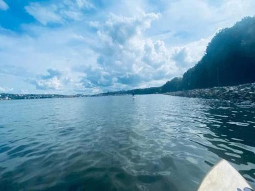 a view of a body of water from a boat at 5 person holiday home on a holiday park in Lemvig in Lemvig
