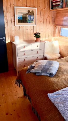 Χώρος καθιστικού στο Modern Cabin With Views Of Hallingskarvet