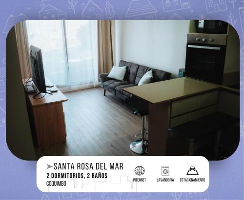 Cucina o angolo cottura di Nuevo Departamento Santa Rosa del Mar Coquimbo