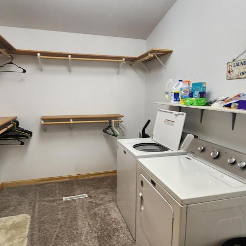 a kitchen with a stove and a counter top at Ponderosa Hideaway-ATV, Hiking, Snowmobiling, Hunting & Casino Fun in Deadwood