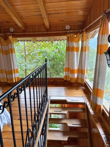 Μπαλκόνι ή βεράντα στο Cabaña Agapanto at Casa Elba
