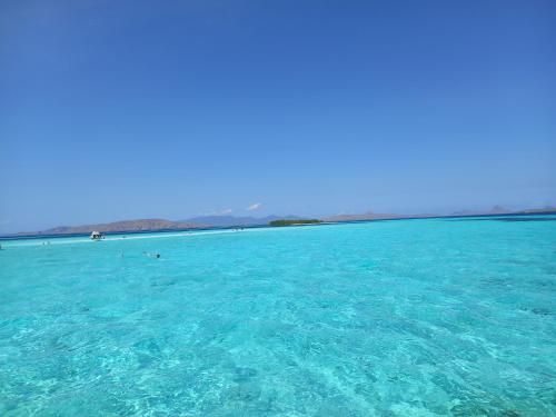 a view of a large body of blue water at Komodo Homestay in Komodo