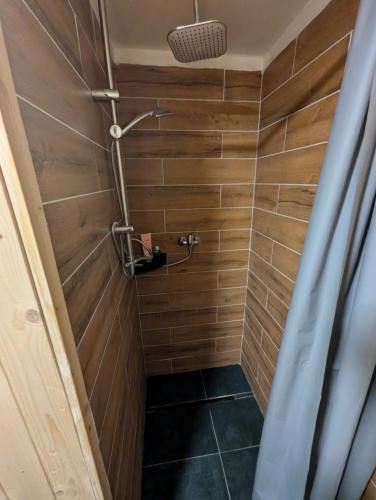 Un baño de Útulný apartmán Vážka u Pastvinské přehrady v Orlických horách