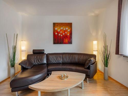 Ruang duduk di Apartment with private terrace in Velmede