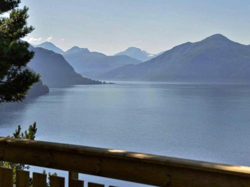 a view of a body of water with mountains at 10 person holiday home in Stordal in Stordal
