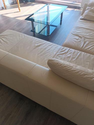 Giường trong phòng chung tại Gintaris Apartaments