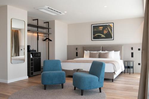 Katil atau katil-katil dalam bilik di Balaton Park Hotel