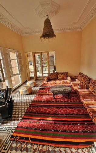 Cama o camas de una habitación en Vue panoramique Ouarzazate centre