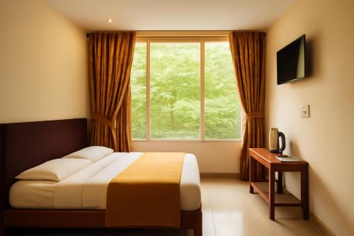 TV a/nebo společenská místnost v ubytování Kalaptaru hotel