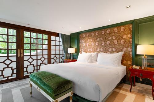 Katil atau katil-katil dalam bilik di Chantra Khiri Chalet Chiang Mai
