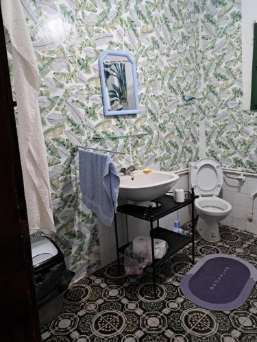 Koupelna v ubytování Erika house