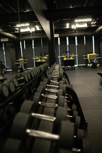 Fitness centrum a/nebo fitness zařízení v ubytování Batumi Skynest