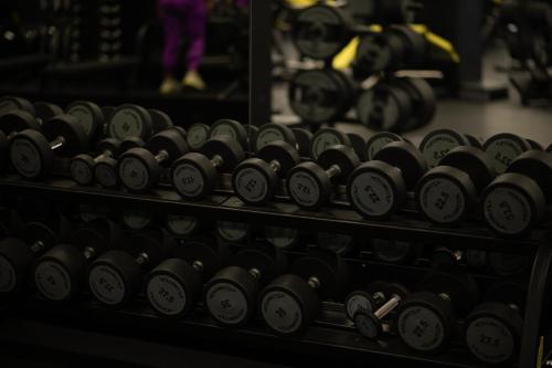 Fitness centrum a/nebo fitness zařízení v ubytování Batumi Skynest