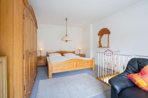 En eller flere senge i et værelse på PAR7b "Haus Miramar" App Rothmund