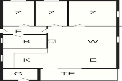 a block diagram of a house with different prefixes at 5 person holiday home in Vinderup-By Traum in Vinderup