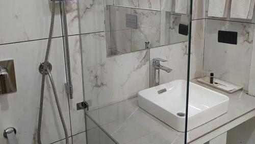 Salle de bains dans l'établissement Triptam Vrindavan