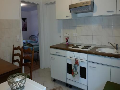 Η κουζίνα ή μικρή κουζίνα στο Gästehaus 22