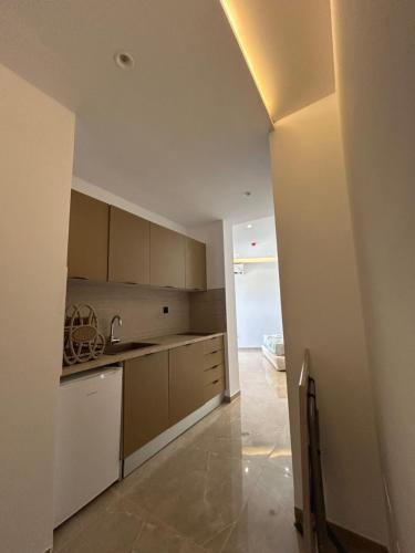 Η κουζίνα ή μικρή κουζίνα στο luxury apartments