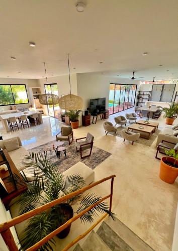 Χώρος καθιστικού στο Villa Paraiso