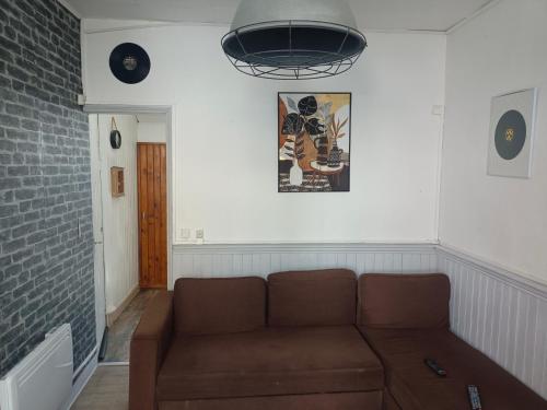Area soggiorno di Appartement avec terrasse 100m plage
