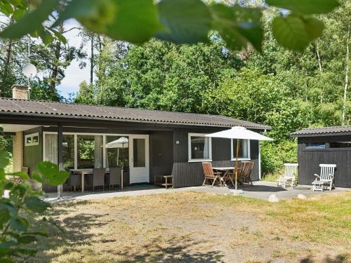 Bygningen som feriehuset ligger i