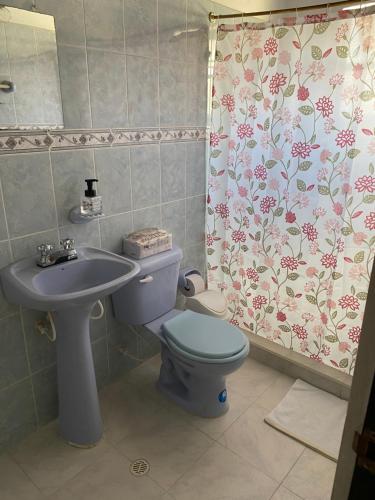 Koupelna v ubytování Hospederia Montano Alto