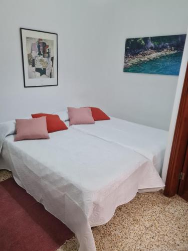 Ένα ή περισσότερα κρεβάτια σε δωμάτιο στο Ático con terraza Anexa, Garachico.