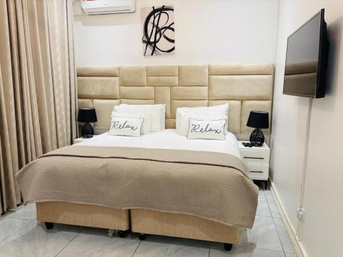 Cama o camas de una habitación en Ocean Seven