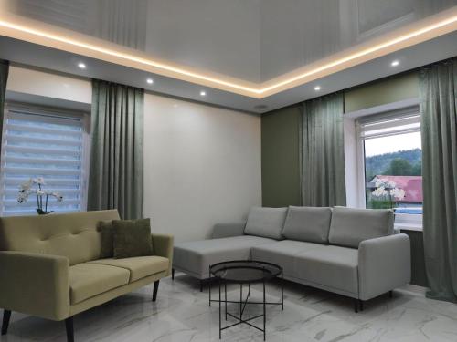 Posezení v ubytování Blu Apartments