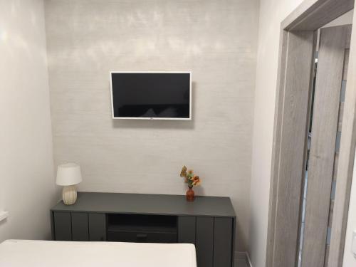 TV a/nebo společenská místnost v ubytování Blu Apartments