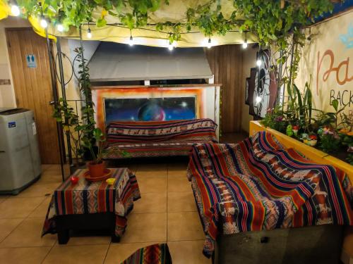 Ruang duduk di Passion Hostel - Barranco
