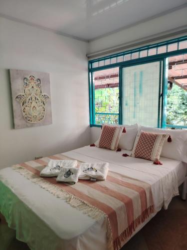 Katil atau katil-katil dalam bilik di Casa Roma