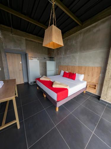 Uma cama ou camas num quarto em Mular Hotel