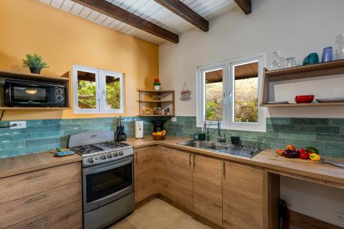 Dapur atau dapur kecil di Casita Surfside
