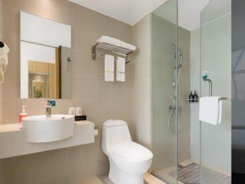 Koupelna v ubytování City Comfort Inn Huanggang Luotian Qiaonan