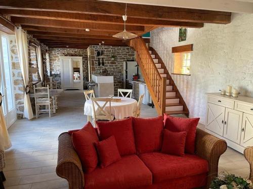 Χώρος καθιστικού στο Coastal Family Retreat