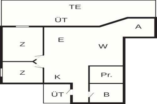 Pelan lantai bagi 6 person holiday home in Ebberup-By Traum