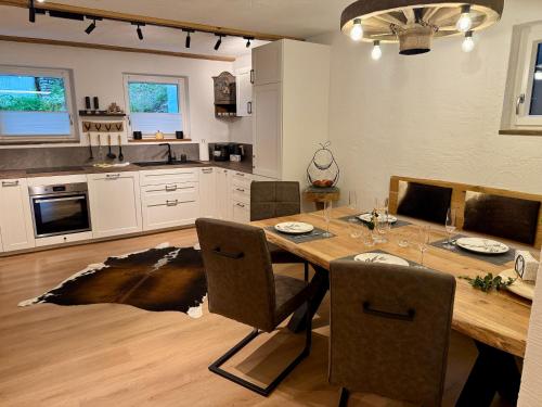 Kuchyň nebo kuchyňský kout v ubytování Apartment Lausbuam 2