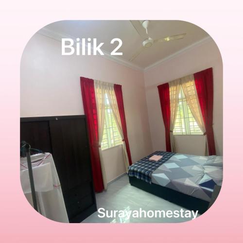 Katil atau katil-katil dalam bilik di Surayahomestay