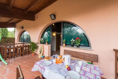 Balkón nebo terasa v ubytování Camping Village Il Poggetto